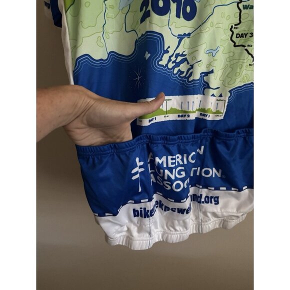 Trek across Maine 2010 men’s Bike cycling shirt XL Cyclist Gear Jersey - Picture 5 of 12